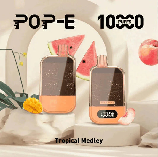 POP-E 10000 Puffs Disposable Vape Kit with Screen